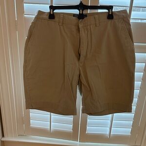 Ralph Lauren Men's Beige Flat Front Shorts